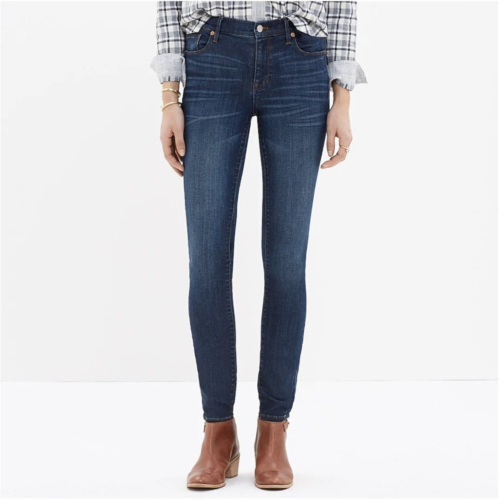 Madewell High Riser Skinny Skinny Jeans in Atlantic size 24